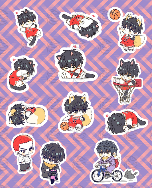 Sticker - Slam Dunk ( Rukawa Kaede )
