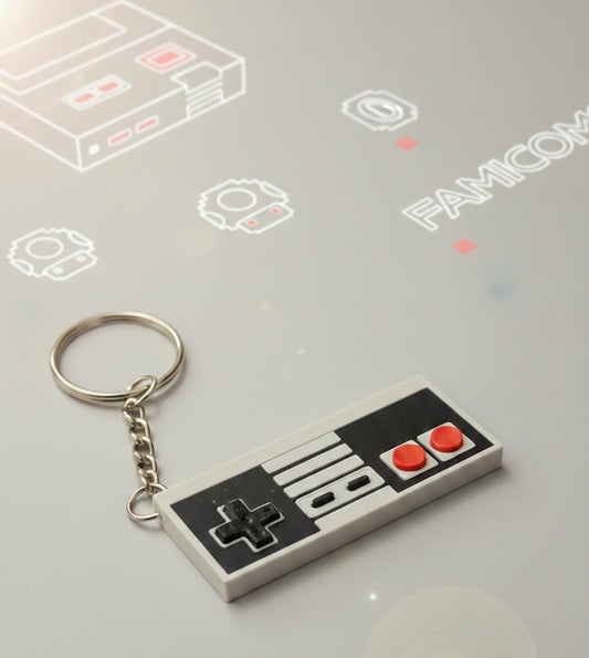 Famicom Controller Keychain