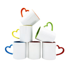 Mug with Heart Handle