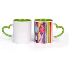 Mug with Heart Handle