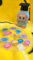 Transparent Fans with Sticker